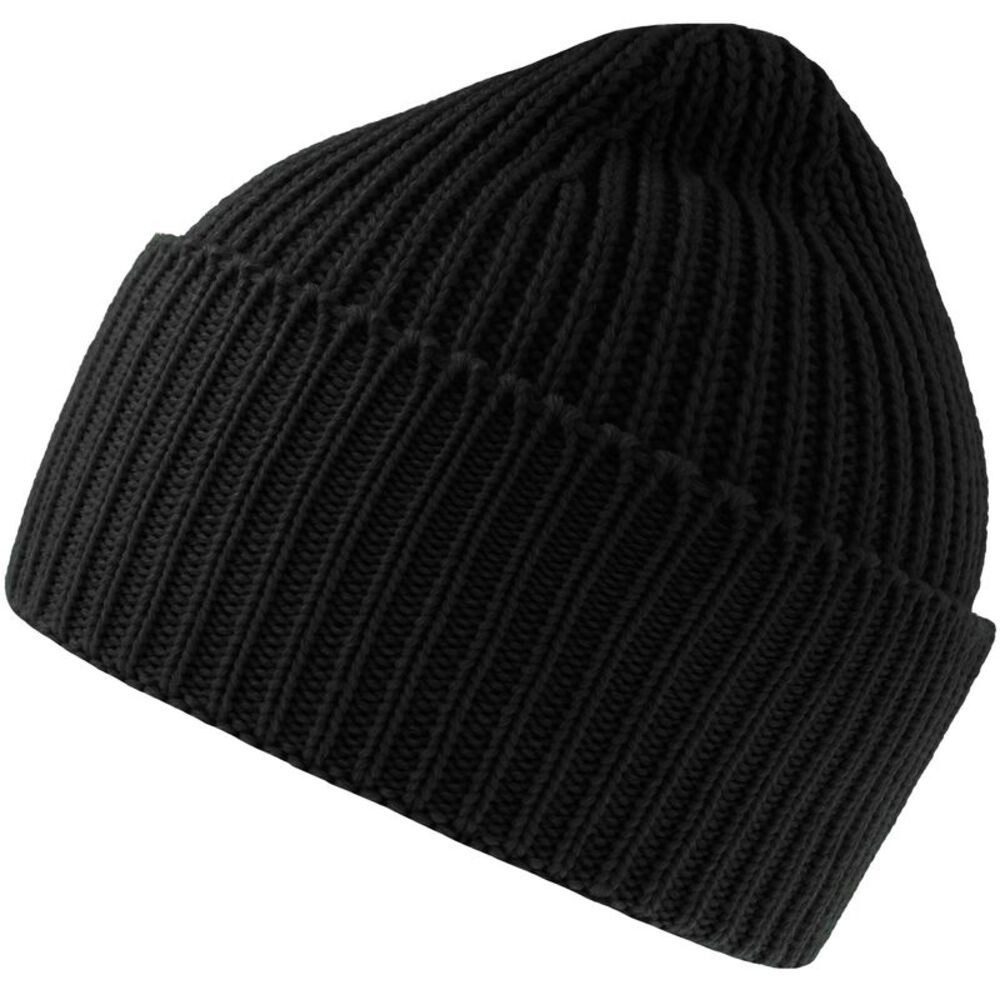 Atlantis Unisex Adult Oak Chunky Knit Beanie / Black